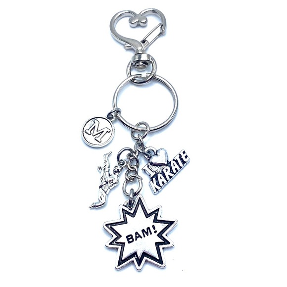 Karate Keychain Bag Charm May Be Personalized - Picture 4 of 7
